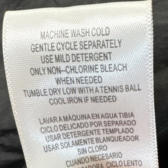 Trina Turk Down Puffer Jacket Boxy Fit Size M NWOT Black White Trim Designer - Picture 10 of 11